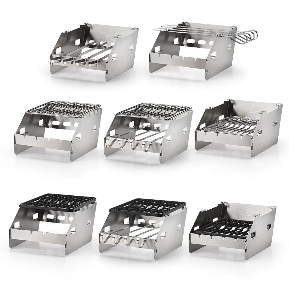 Napoleon Side Burner Windshield with Skewer Rack Small - 71302