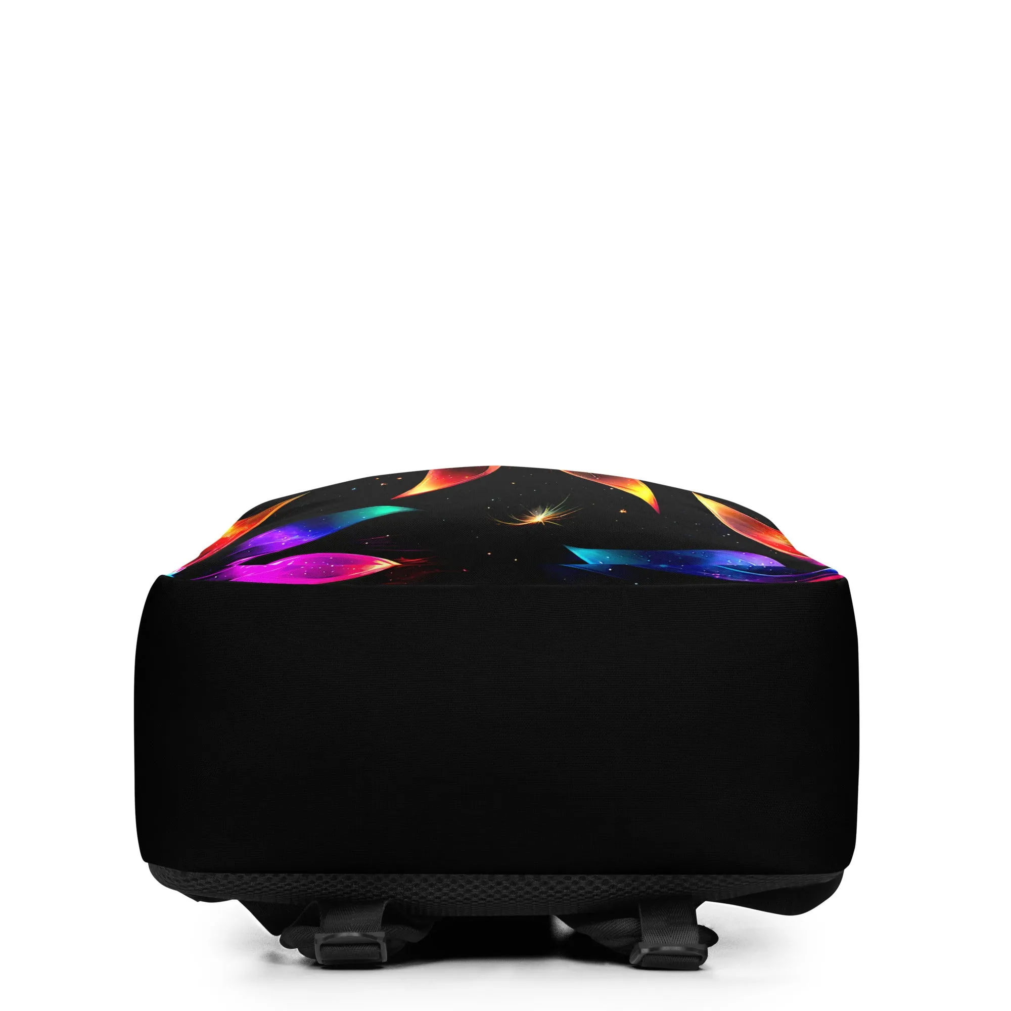 Neon Rainbow Pinwheel Minimalist Backpack