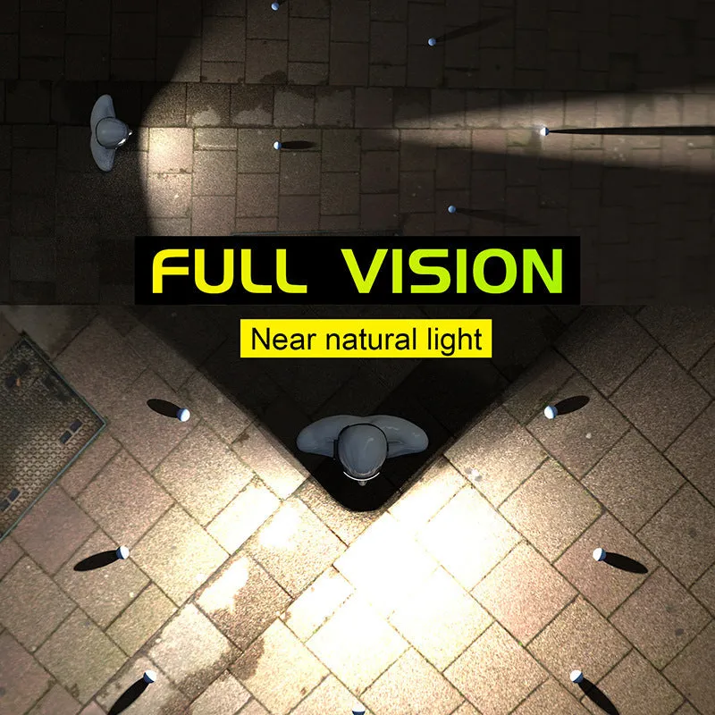 New 60000LM 230¡ã Wide angle Floodlight 3 Strip Lights COB Headlamp Induction Headlamp with Built-in Battery Flashlight Head Torch 4 Lighting Modes Head Light