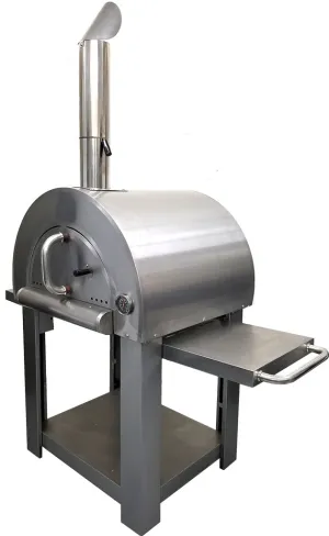 NEW Fully Assembled Stainless Steel Artisan Outdoor Wood Fired Pizza Oven BBQ Grill