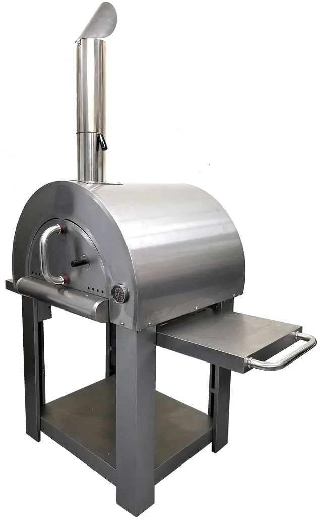 NEW Fully Assembled Stainless Steel Artisan Outdoor Wood Fired Pizza Oven BBQ Grill