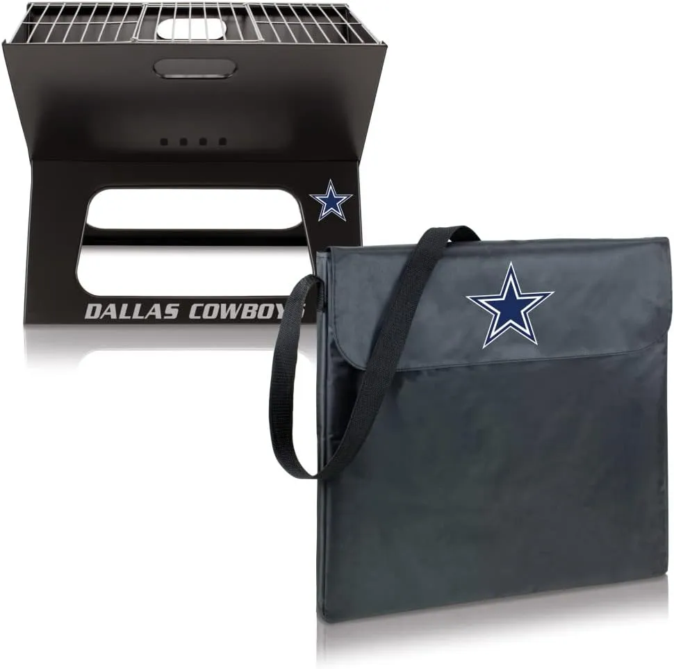NFL X-Grill Portable Camping Tailgating Charcoal Grill