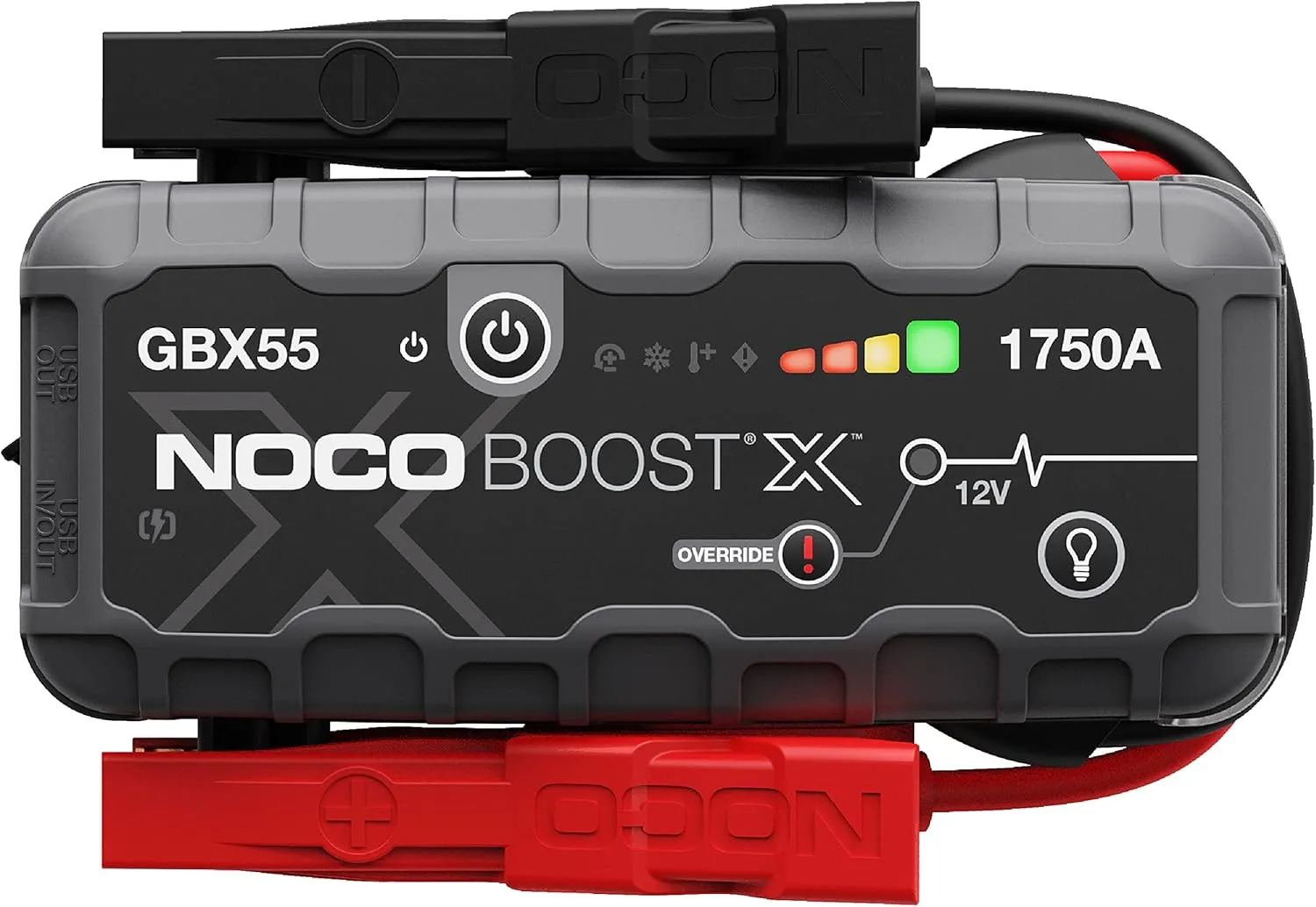 NOCO Boost X GBX55 1750A 12V UltraSafe Portable Lithium Jump Starter, Car Battery Booster Pack, USB-C Powerbank Charger, and Jumper Cables for up to 7.5-Liter Gas and 5.0-Liter Diesel Engines