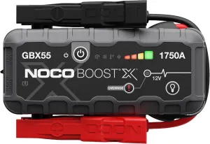 NOCO Boost X GBX55 1750A 12V UltraSafe Portable Lithium Jump Starter, Car Battery Booster Pack, USB-C Powerbank Charger, and Jumper Cables for up to 7.5-Liter Gas and 5.0-Liter Diesel Engines