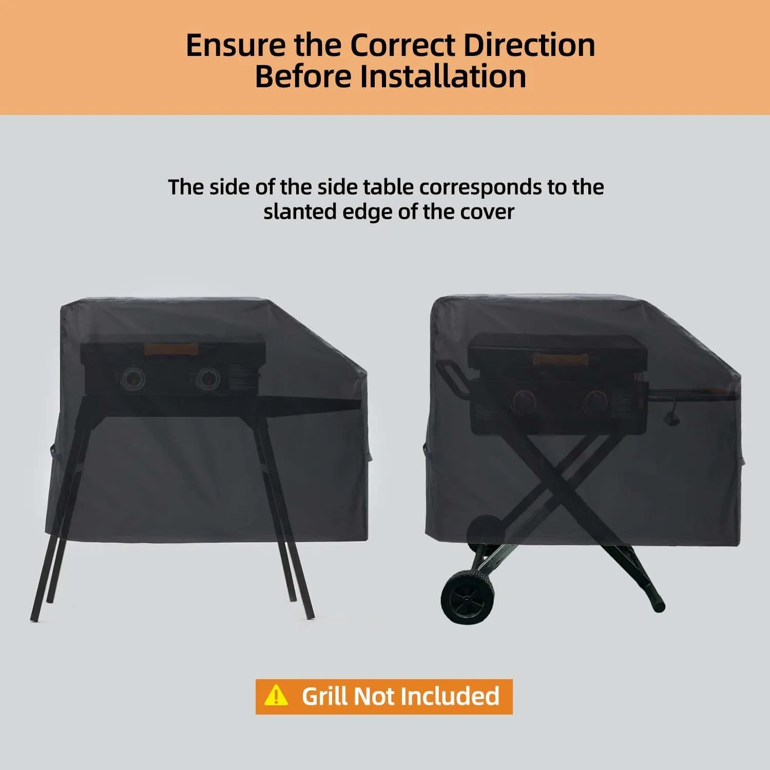 NOELIFE Grill Cover for Blackstone 22 inch Griddle with Hood and Stand, Waterproof Griddle Accessories for Blackstone 17 and 22 inch, Windproof and UV Resistant (Cover only)