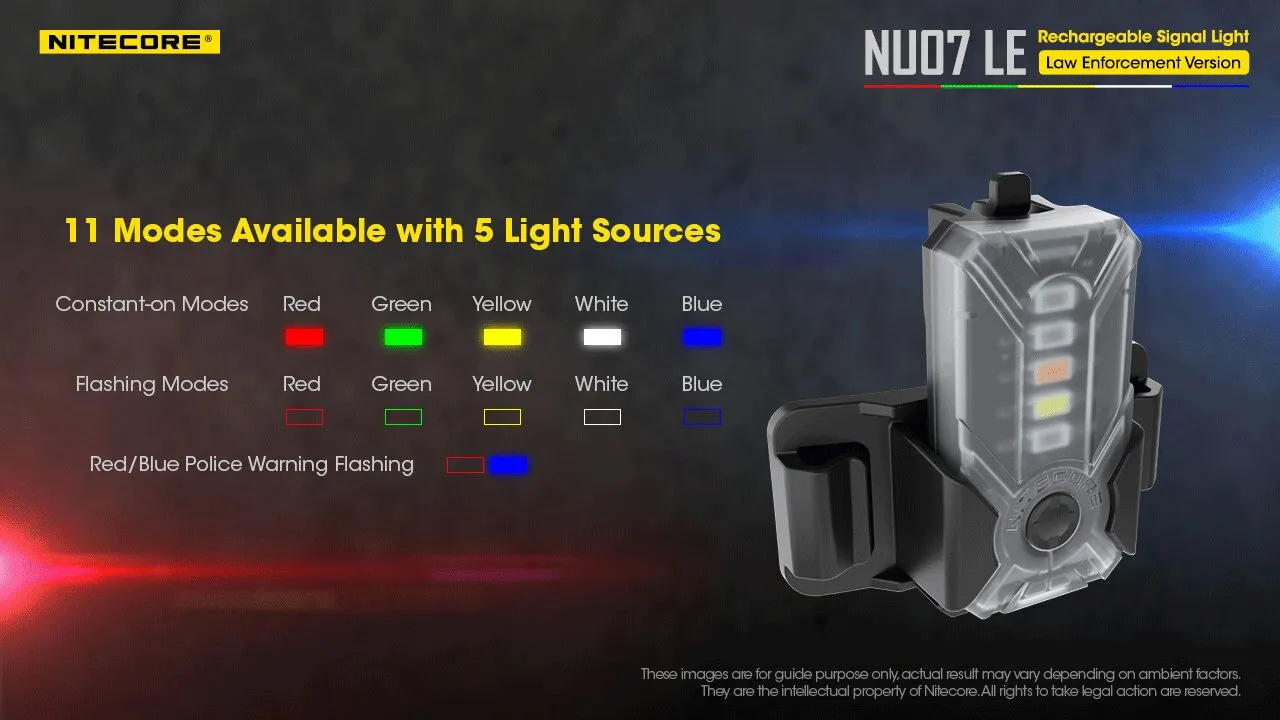 NU06 MI Red Green Blue IR Signal and Safety Light