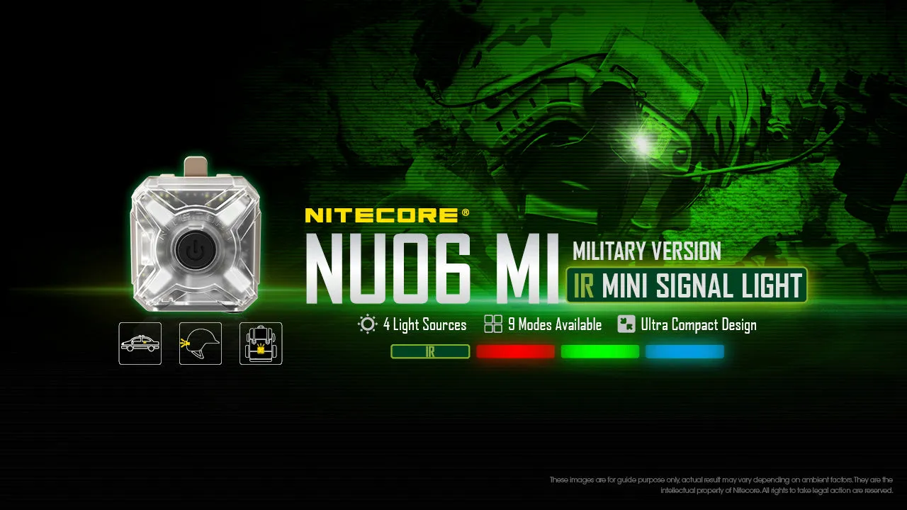NU06 MI Red Green Blue IR Signal and Safety Light