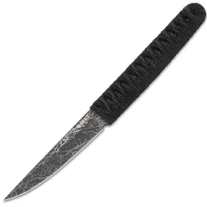 Obake, Cord Wrapped Handle, TiNitride Gray Plain w-Sheath