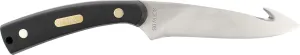 Old Timer 158OT Guthook Skinner 7.3in High Carbon S.S. Full Tang Fixed Blade Knife with 3.5in Blade and Sawcut Handle for Outdoor, Hunting and Camping