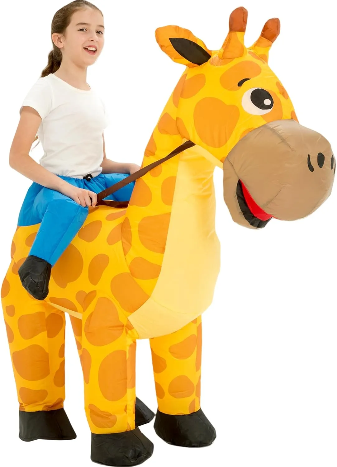 One Casa Blow Up Costume,Inflatable Costumes for Kids,Ride On Giraffe Costume,Halloween Costumes for Girls/Boys