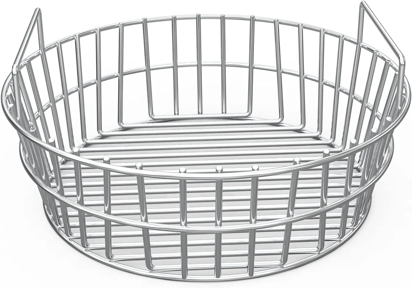 onlyfire Stainless Steel Charcoal Ash Basket for Char-Griller Akorn Kamado Kooker Charcoal Barbecue Grill