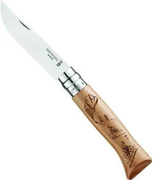 Opinel No8 Stainless Steel Pocket Knife - Alpine Adventures Collection - Mountain Biking