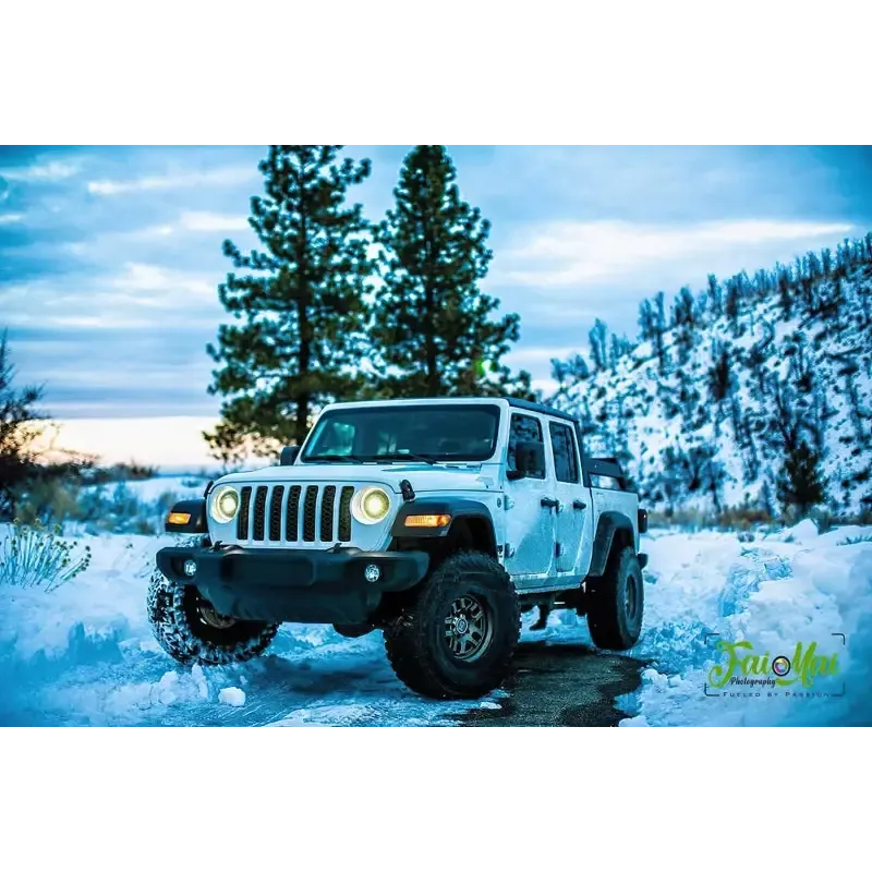 Oracle Oculus Bi-LED Projector Headlights for Jeep JL/Gladiator JT - Matte Black - 5500K