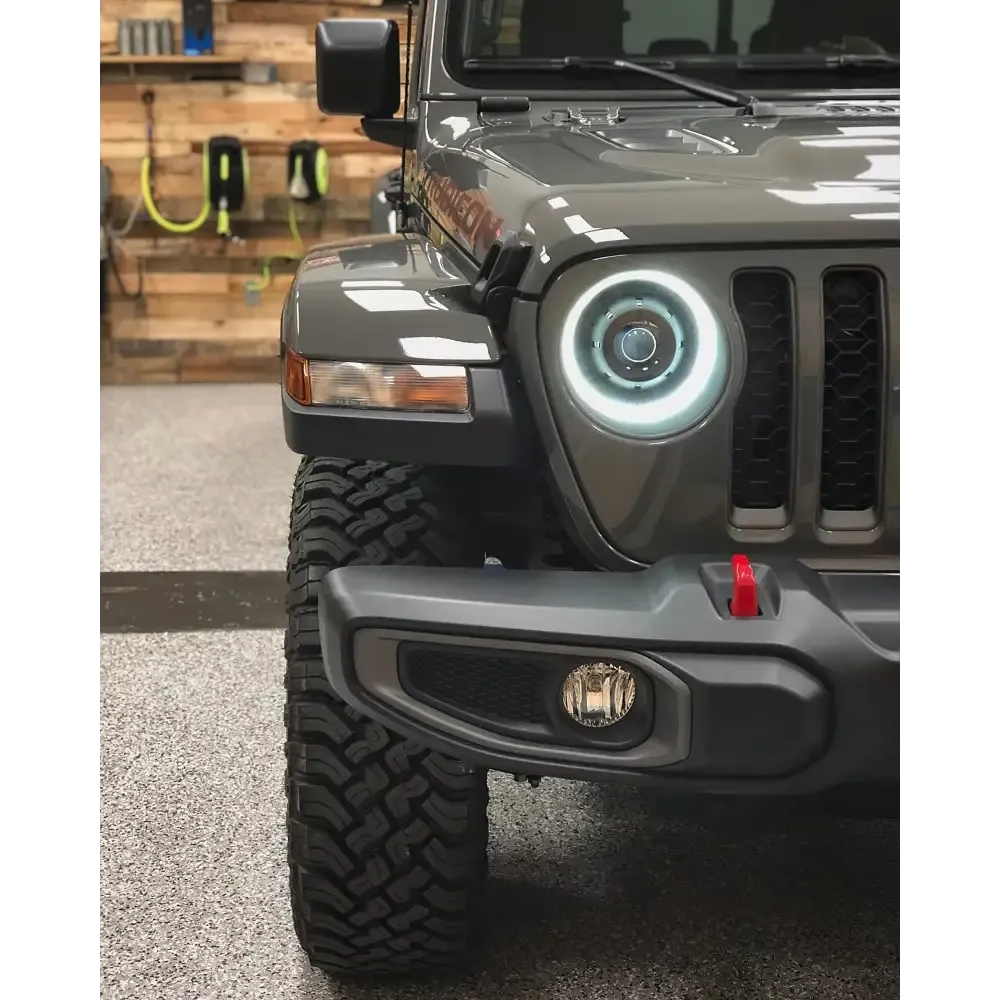 Oracle Oculus Bi-LED Projector Headlights for Jeep JL/Gladiator JT - Matte Black - 5500K