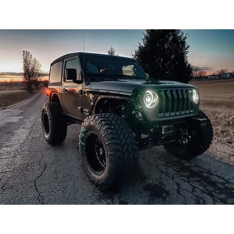 Oracle Oculus Bi-LED Projector Headlights for Jeep JL/Gladiator JT - Matte Black - 5500K