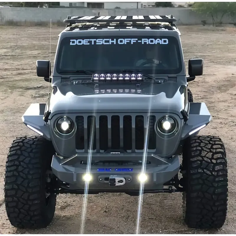 Oracle Oculus Bi-LED Projector Headlights for Jeep JL/Gladiator JT - Matte Black - 5500K