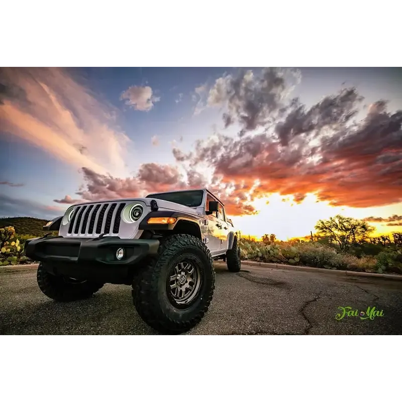 Oracle Oculus Bi-LED Projector Headlights for Jeep JL/Gladiator JT - Matte Black - 5500K