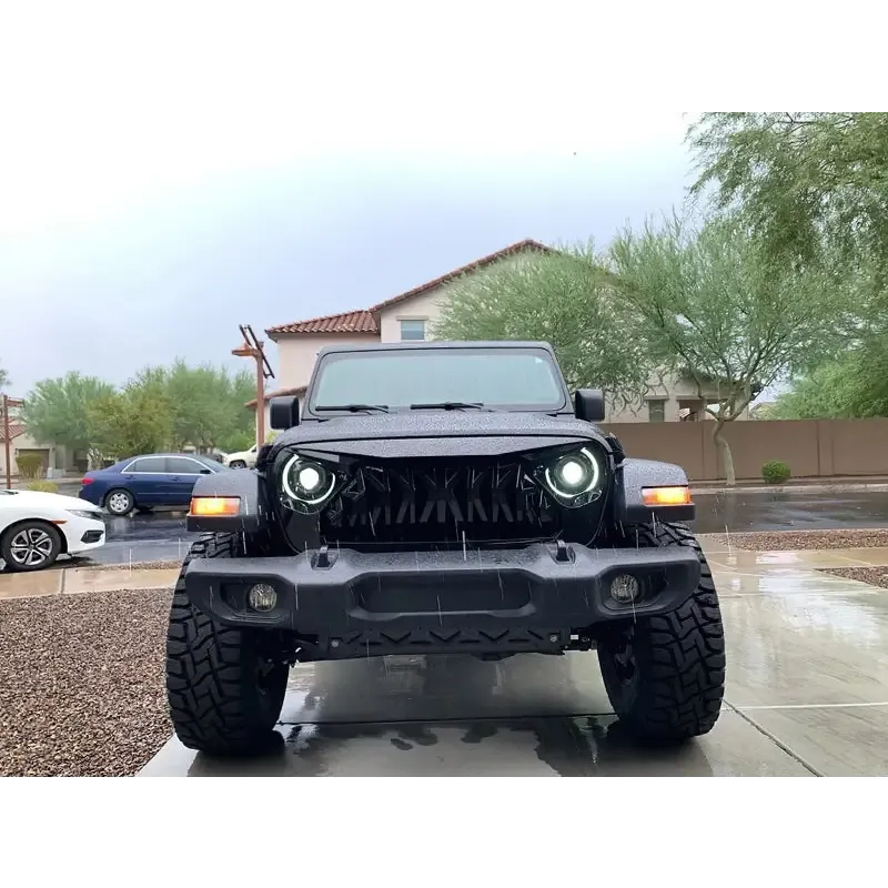 Oracle Oculus Bi-LED Projector Headlights for Jeep JL/Gladiator JT - Matte Black - 5500K