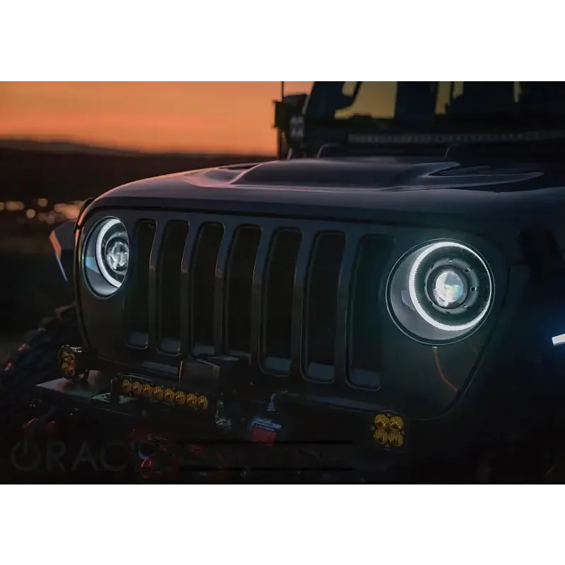 Oracle Oculus Bi-LED Projector Headlights for Jeep JL/Gladiator JT - Matte Black - 5500K