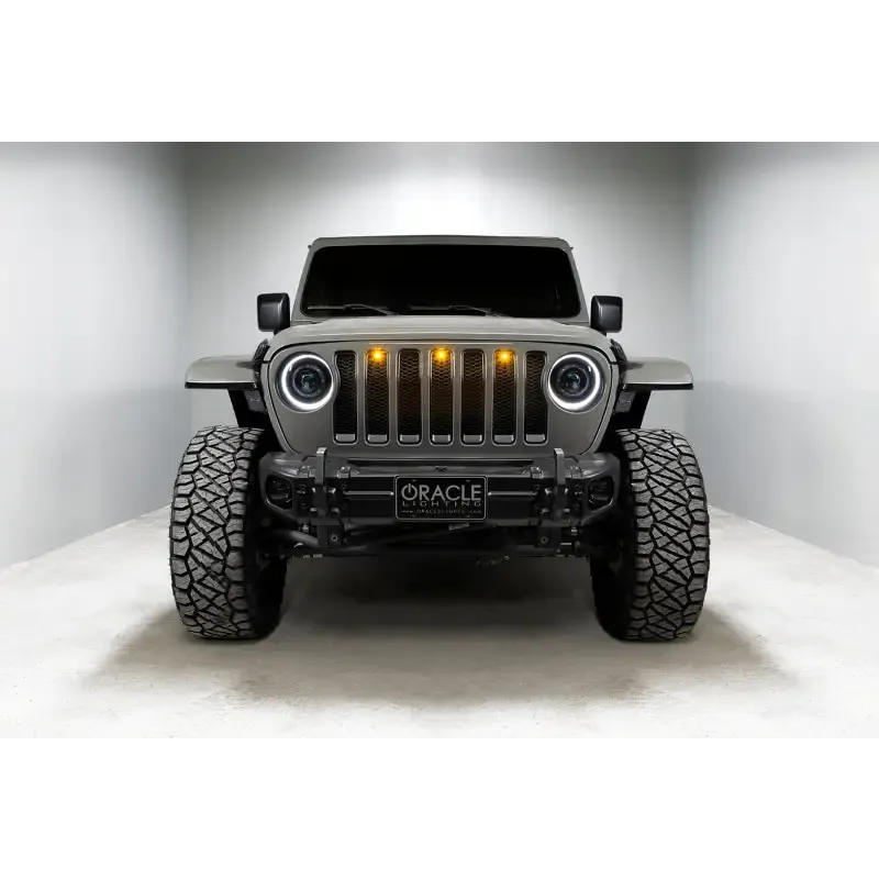 Oracle Oculus Bi-LED Projector Headlights for Jeep JL/Gladiator JT - Matte Black - 5500K