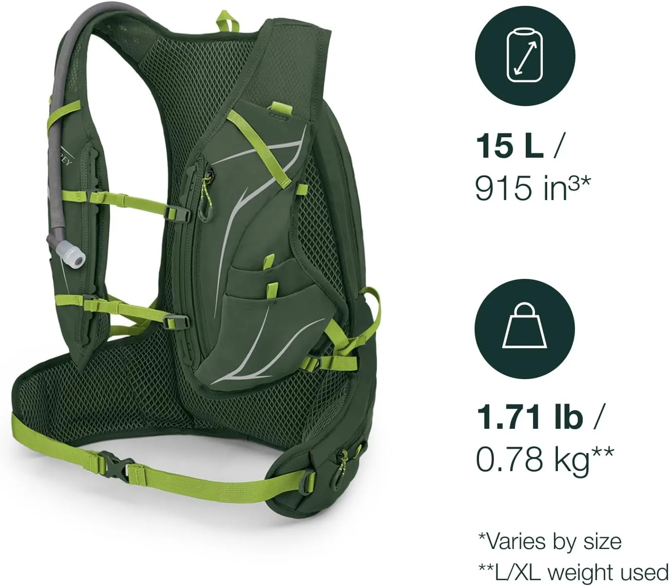 Osprey Duro 15L Men's Running Hydration Vest with Hydraulics Reservoir