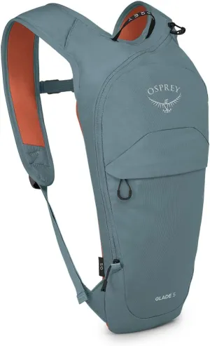 Osprey Glade 5L Ski and Snowboard Backpack with Hydraulics Water Reservoir, Celestine Blue