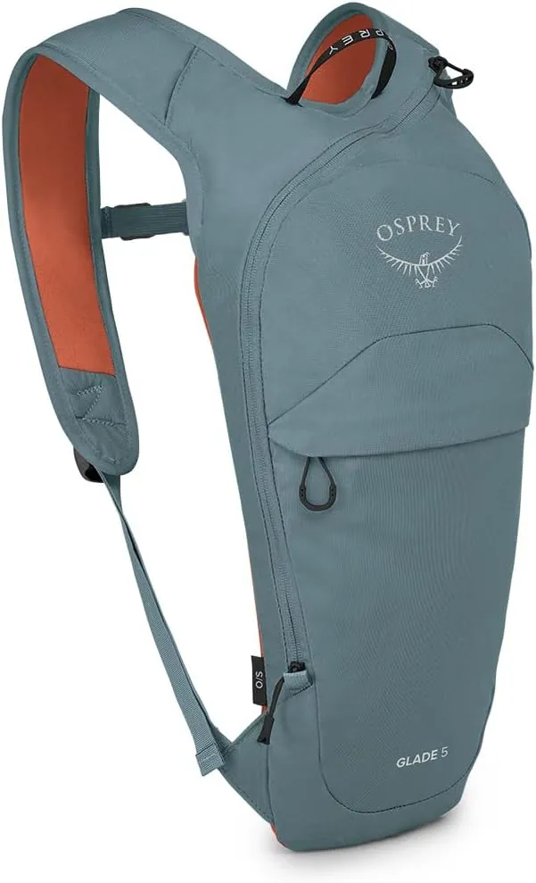 Osprey Glade 5L Ski and Snowboard Backpack with Hydraulics Water Reservoir, Celestine Blue