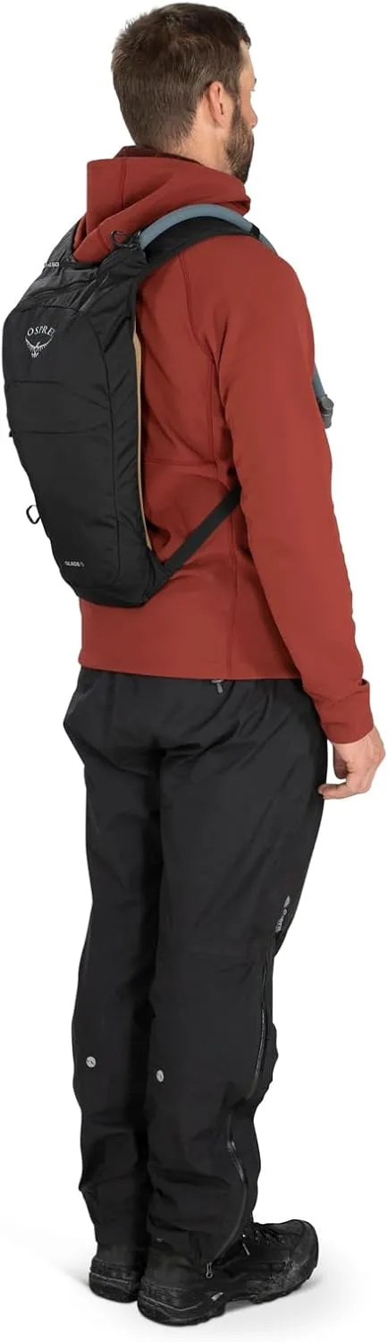 Osprey Glade 5L Ski and Snowboard Backpack with Hydraulics Water Reservoir, Celestine Blue
