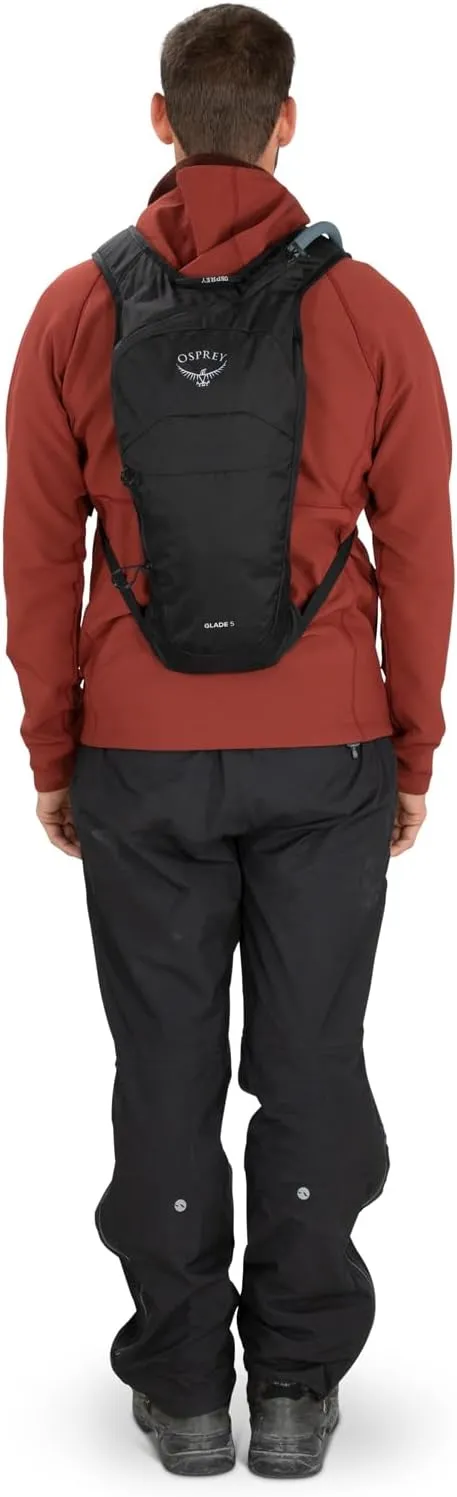 Osprey Glade 5L Ski and Snowboard Backpack with Hydraulics Water Reservoir, Celestine Blue