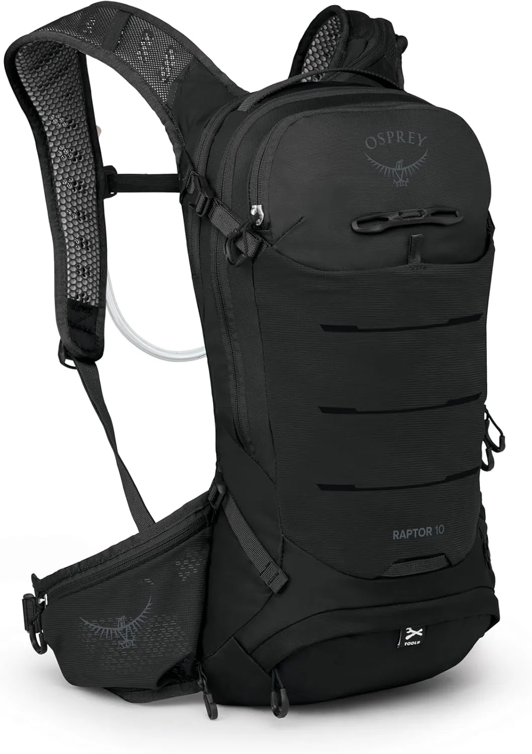 Osprey Raptor 10L Men's Mountain Biking Backpack with Hydraulics Reservoir, Black