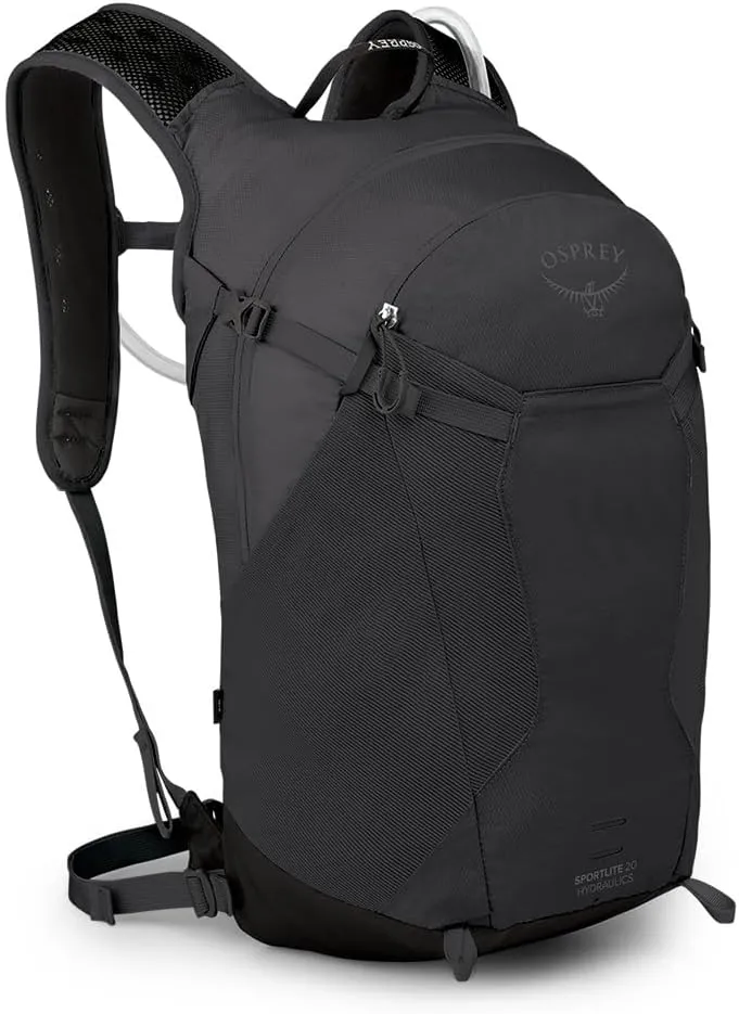 Osprey Sportlite 20L Unisex Hiking Backpack with Hydraulics Reservoir, Dark Charcoal Grey
