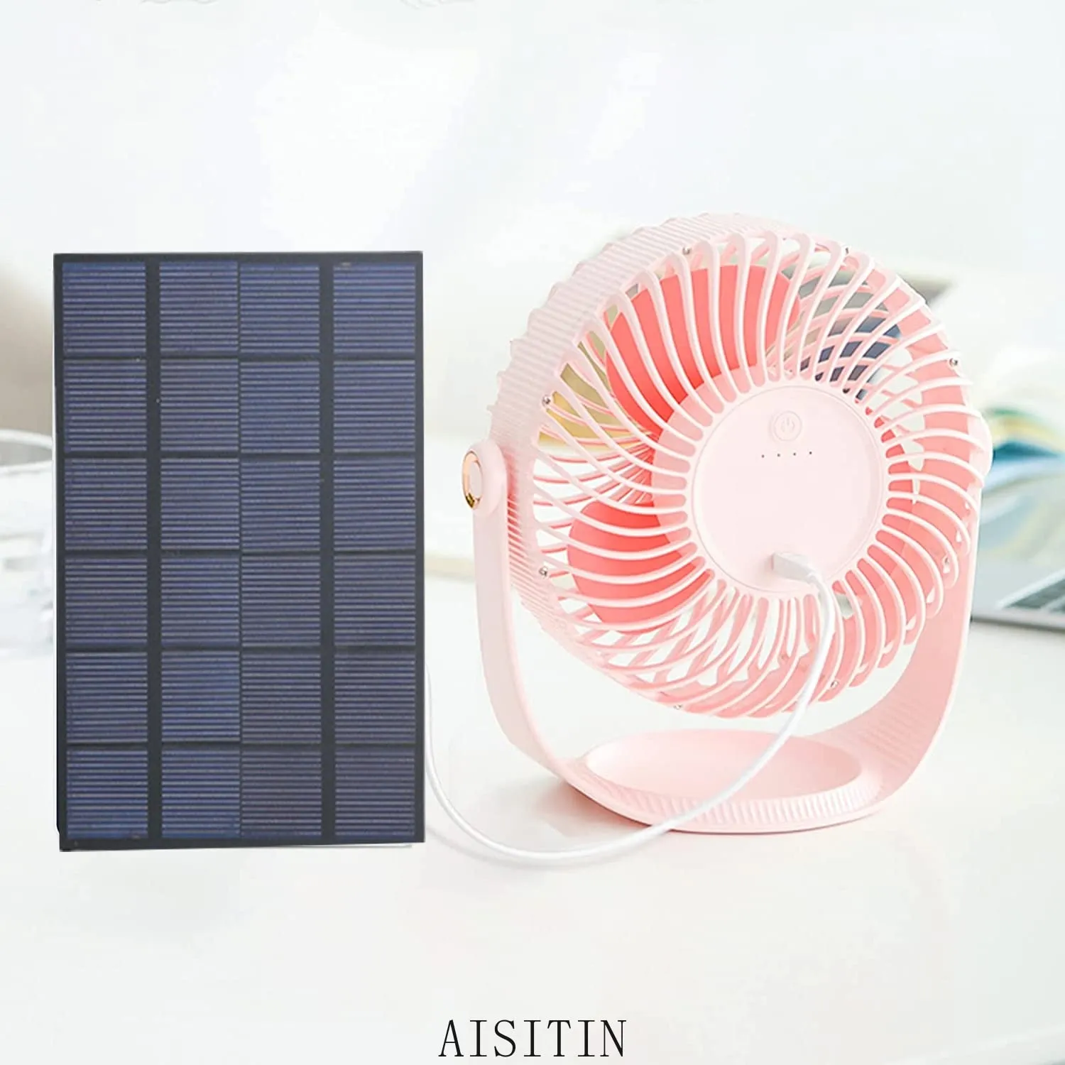 PALONE Mini Solar Charger USB Solar Panel 6V Output Port Convenient Power Bank for Phone Charging Outdoor Riding Travel