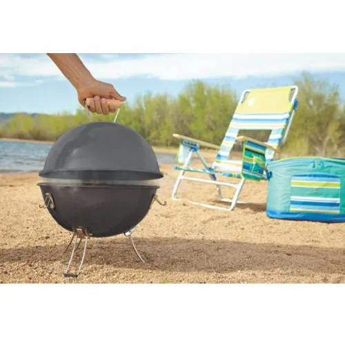 Party Ball Charcoal Grill, Black, Steel