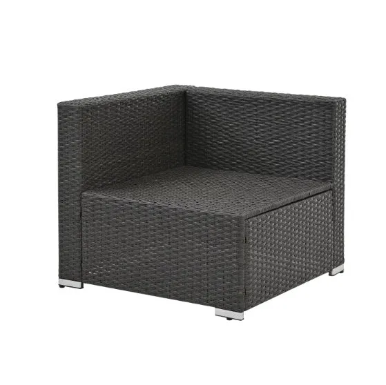 Patio Furniture PE Rattan And Tempered Glass Table