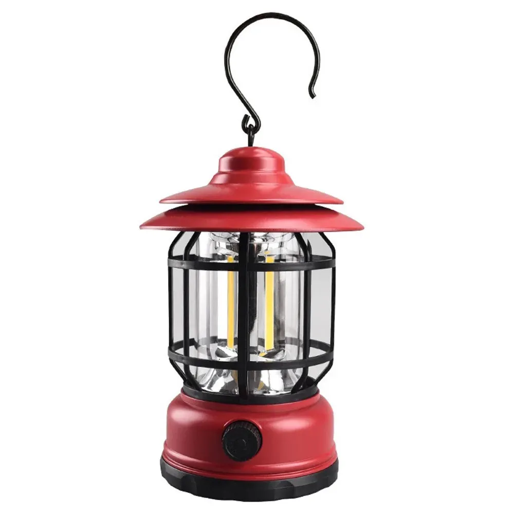 Petite Retro Camping Lantern - Type-C Charging, Waterproof Tent Lamp