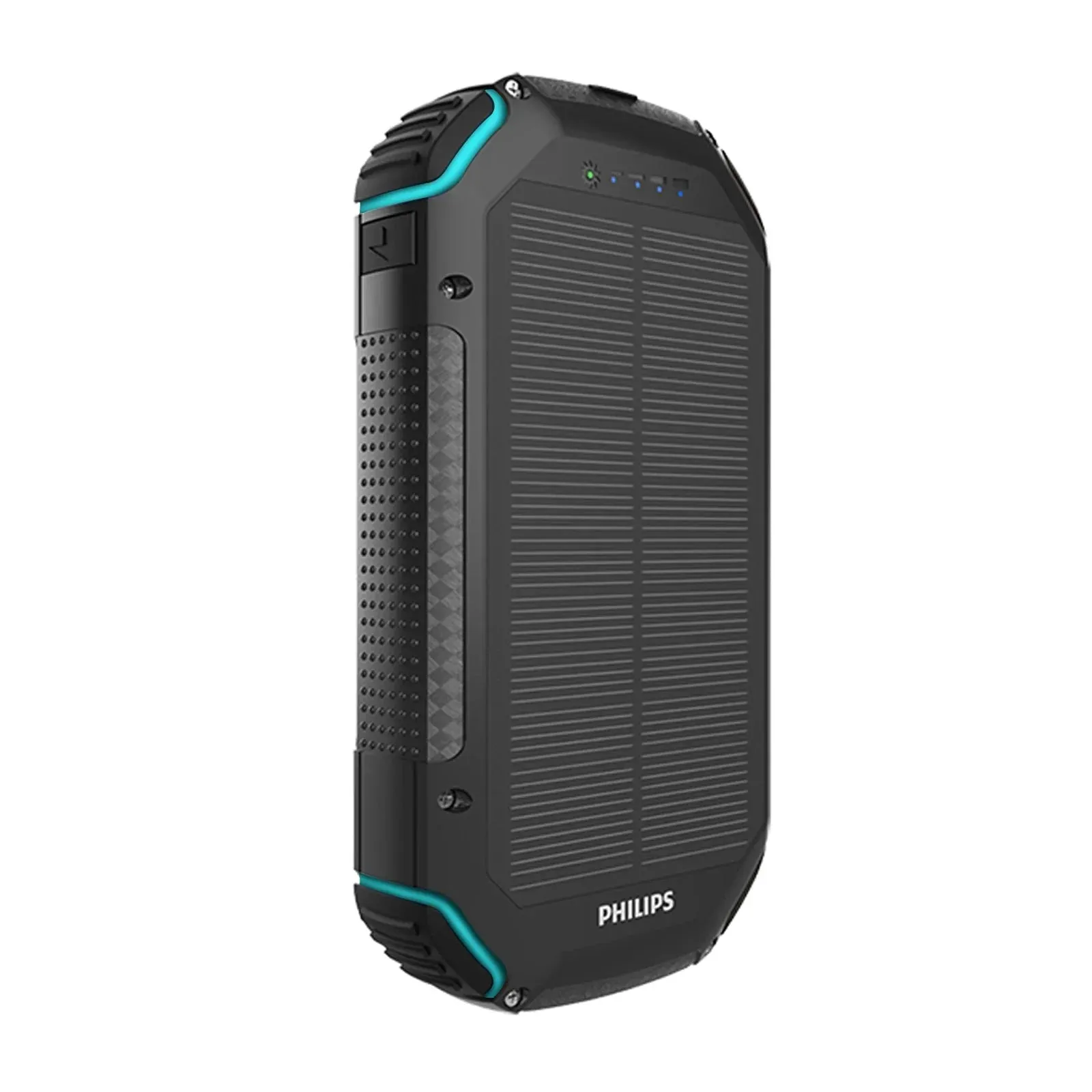Philips 10000mAh Portable Solar Power Bank Supports Fast Charging Of Multiple Devices DLP7725N