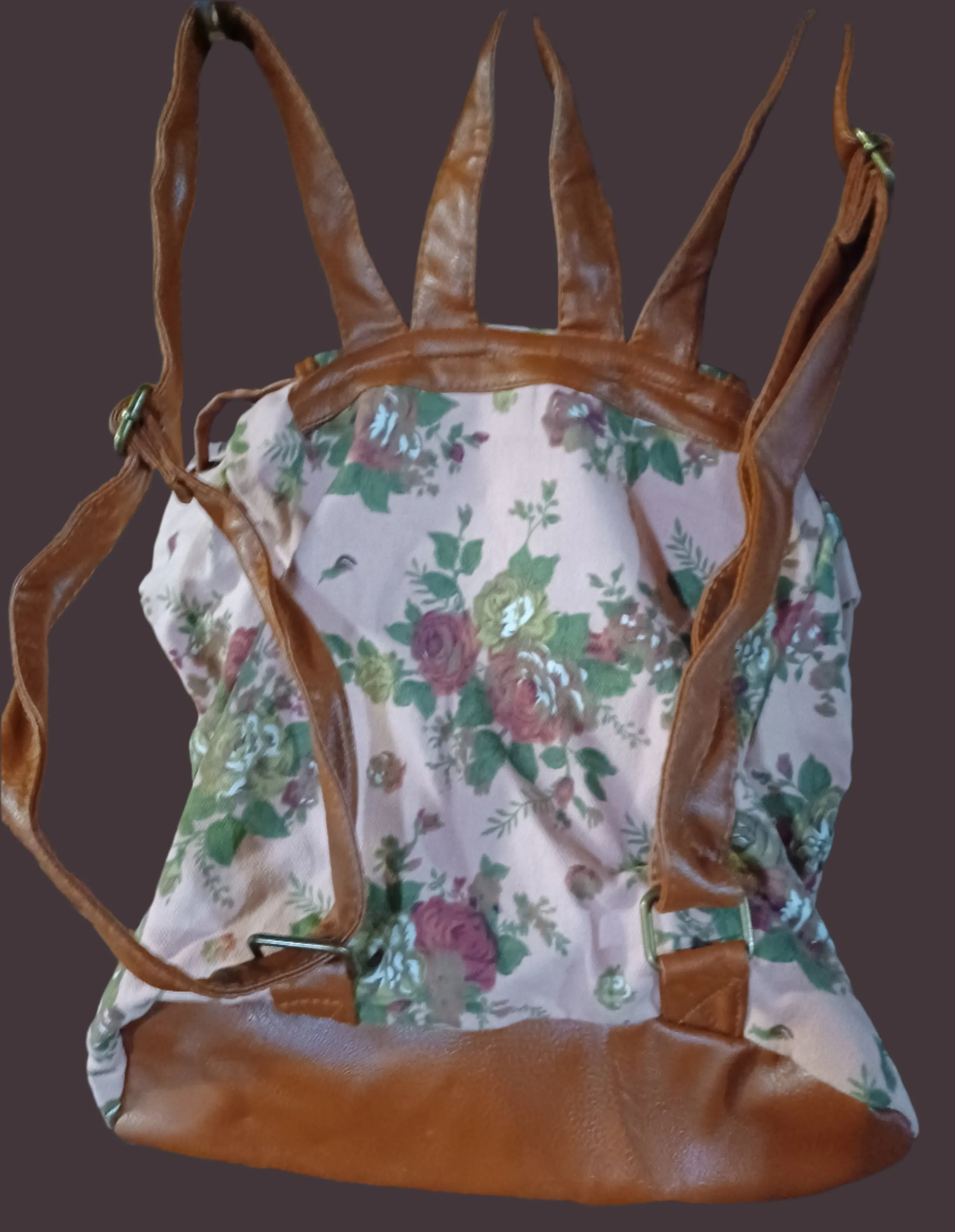 Pink & Brown Rosey Backpack