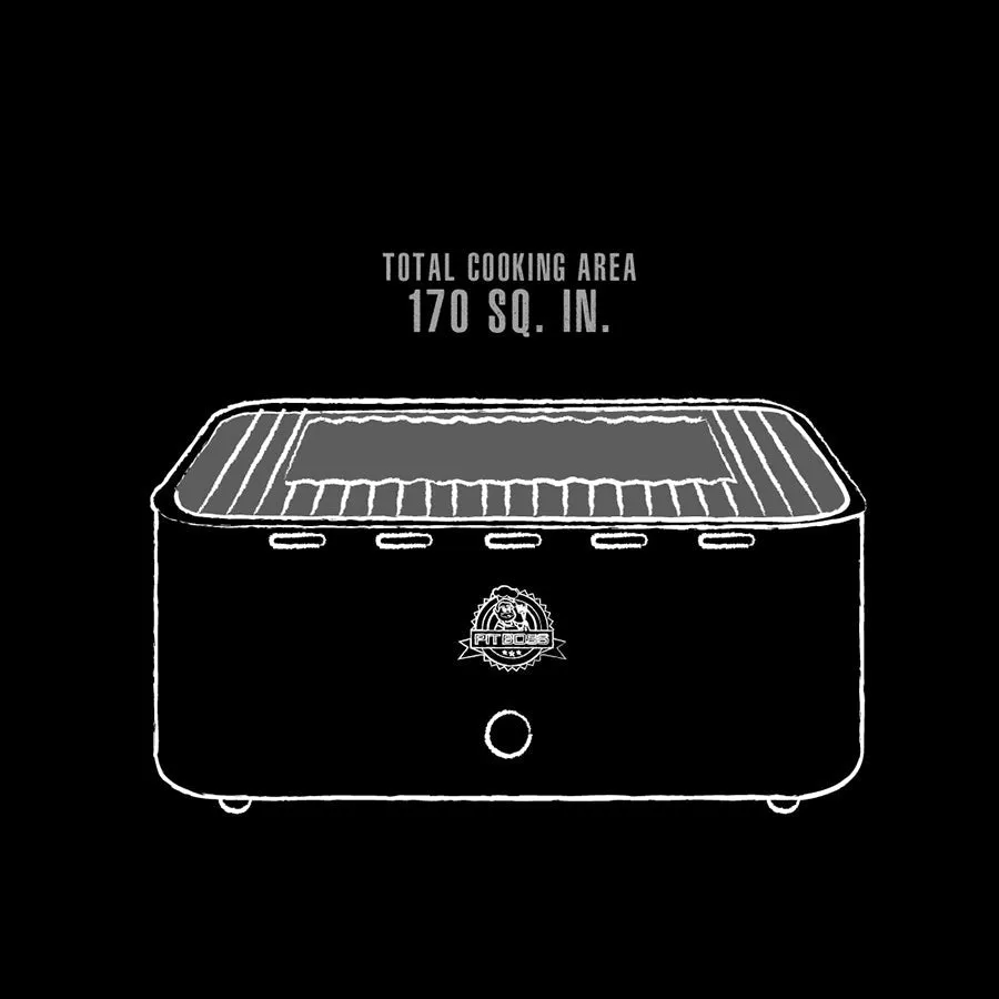 Pit Boss Pit Stop, Portable Charcoal Grill w/ Cover and Bag - Grey