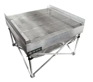 Pop-Up Fire Pit Quad-Fold Grill