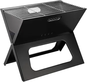 Portable Barbecue Grill, Stainless Steel Charcoal BBQ Grill, Mini Tabletop Grill with Detachable Design for Outdoor, Camping, and Picnics