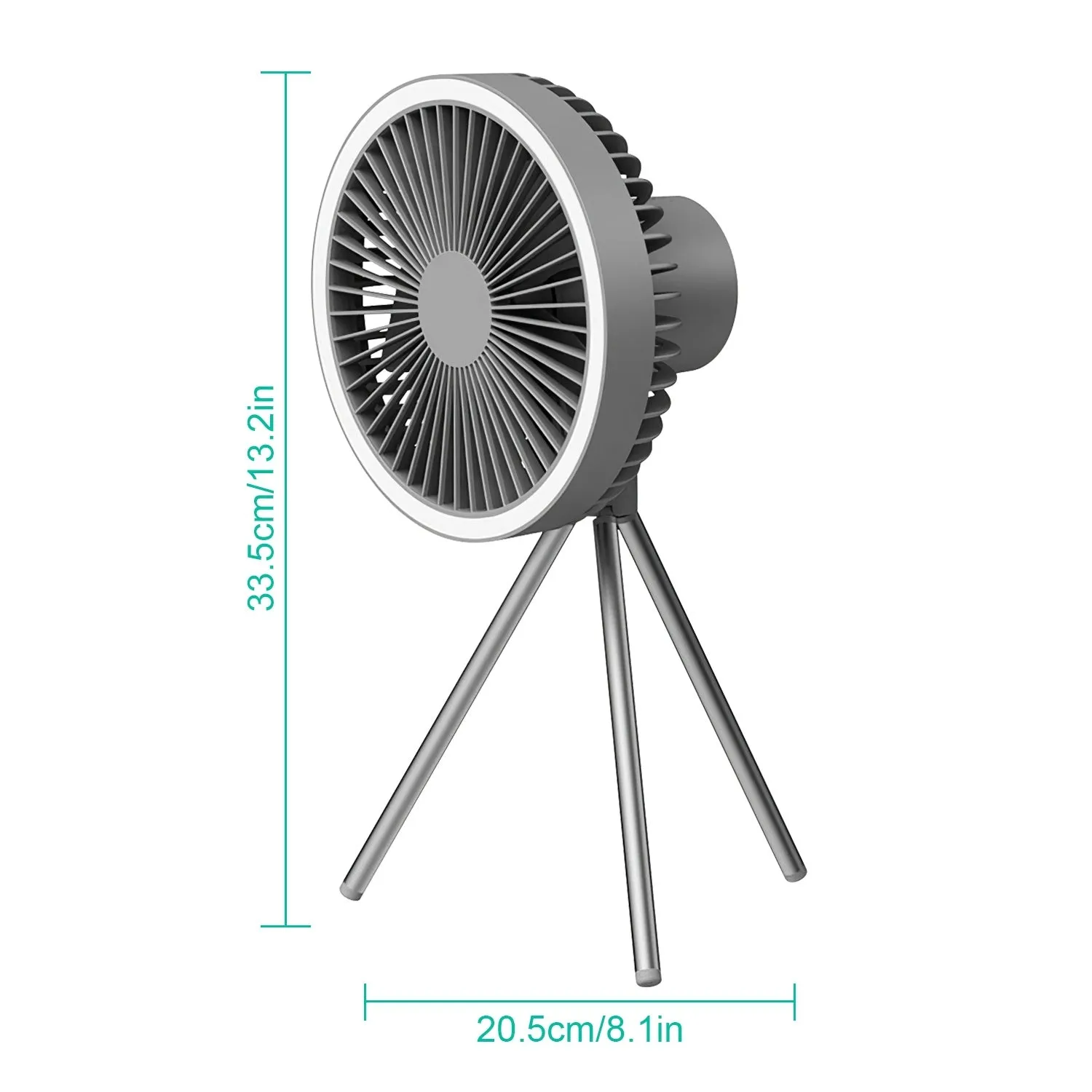 Portable Camping Fan with Lantern 10000mAh Rechargeable Battery