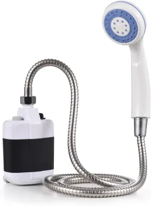 Portable Camping Shower Outdoor USB Rechargeable Electric Shower Pump for Camping Car Washing Gardening Pet Cleaning
