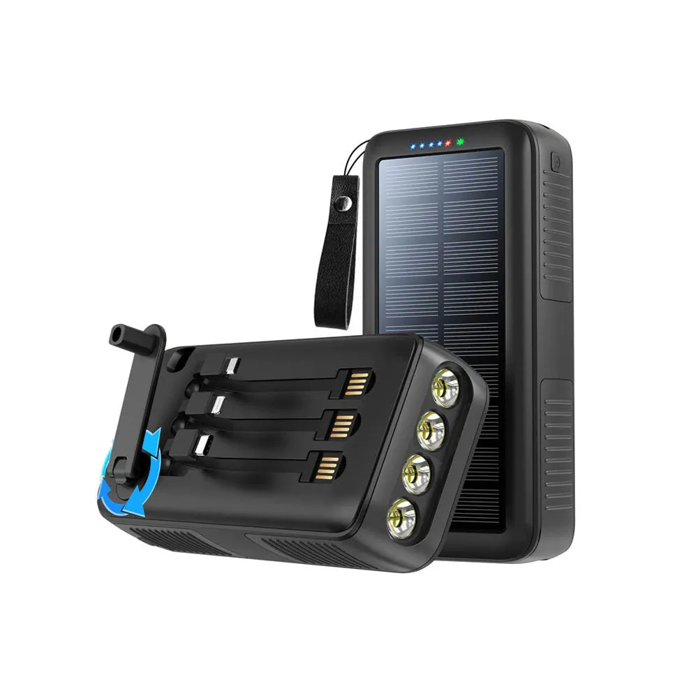 power PS-618 power solar bank Solar Exclusive promotion CRONY generation battery 40000mAh turn type  Tailored service hand crank Power Hand