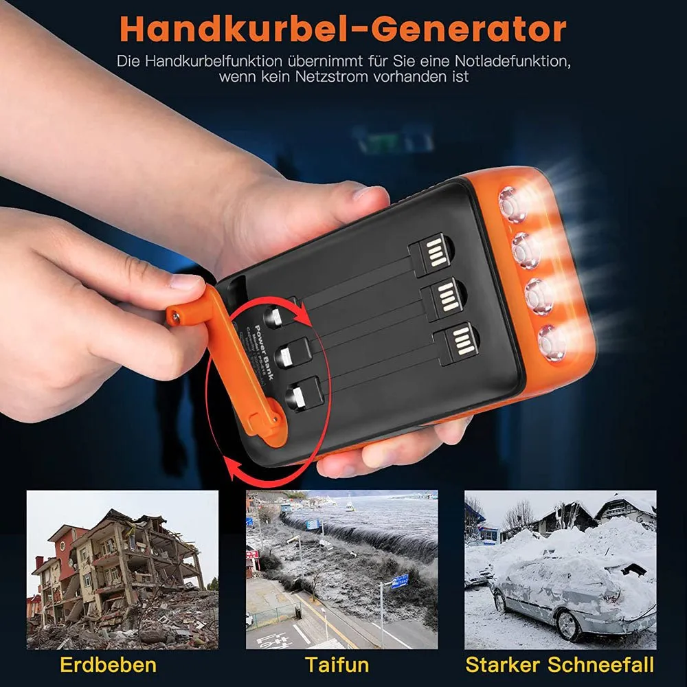 power PS-618 power solar bank Solar Exclusive promotion CRONY generation battery 40000mAh turn type  Tailored service hand crank Power Hand