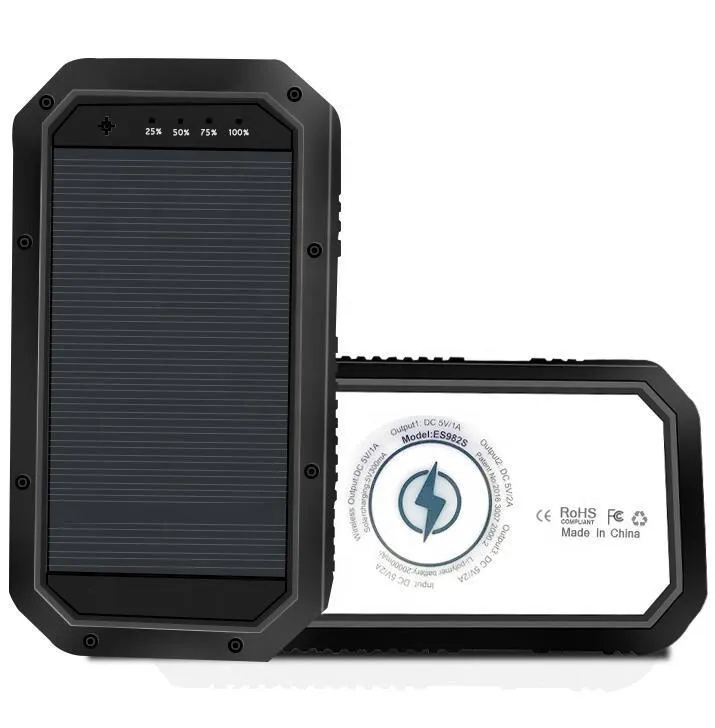 Power Waterproof Android, All-inclusive Bank Wireless Most-wanted 20000 Solar The IOS mAh For