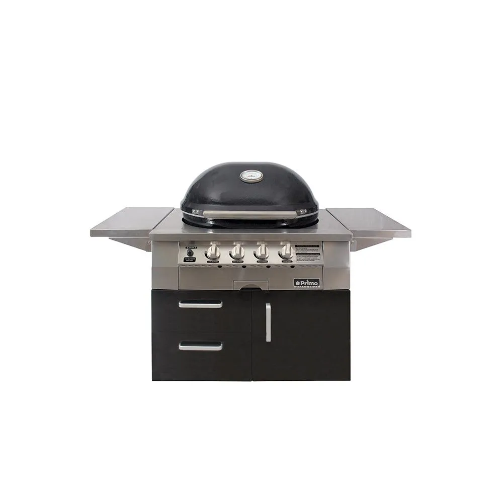 Primo PGGXLC X-Large Oval Freestanding Gas Grill w/ Grate Lifter