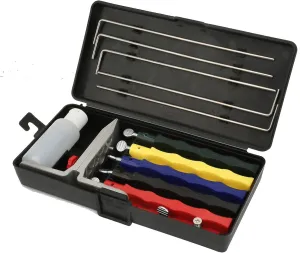 Professional Knife Sharpener Set, Knife Sharpening System with Flxed Angle Knife Sharpener Grinder Sharpening Stone Set, Kitchen Tools