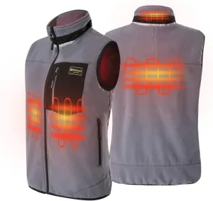 PROSmart Heated Vest Polar Fleece Lightweight Waistcoat with USB Battery Pack for Men and Women (Unisex)