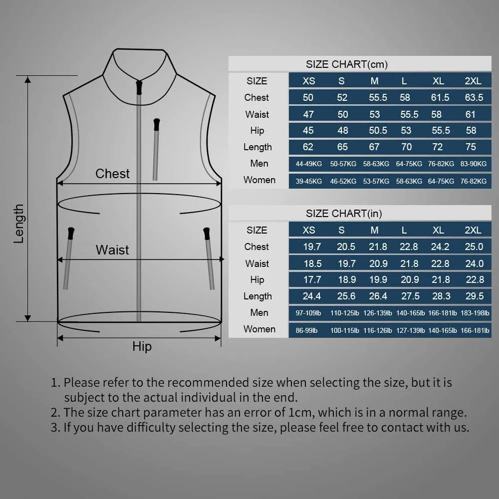 PROSmart Heated Vest Polar Fleece Lightweight Waistcoat with USB Battery Pack for Men and Women (Unisex)