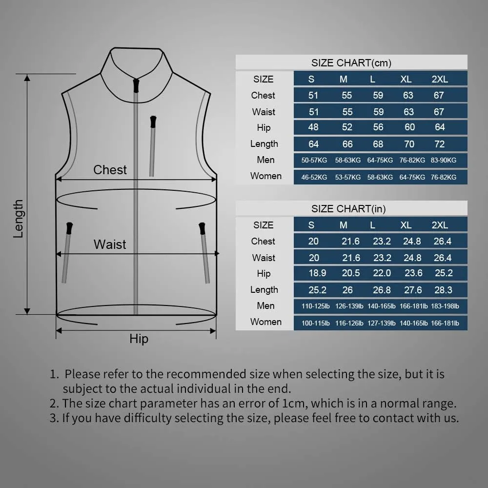 PROSmart Heated Vest Polar Fleece Lightweight Waistcoat with USB Battery Pack for Men and Women (Unisex)